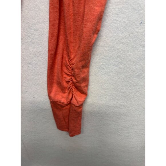 Athleta Coral Long Sleeve Relaxed Fit Top With Ruched Details Size L - Picture 7 of 7